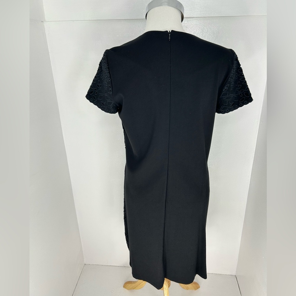 J. Mclaughlin Eyelet Black Dress Size Small Embroidered New Bainbridge Jewel - Picture 6 of 13
